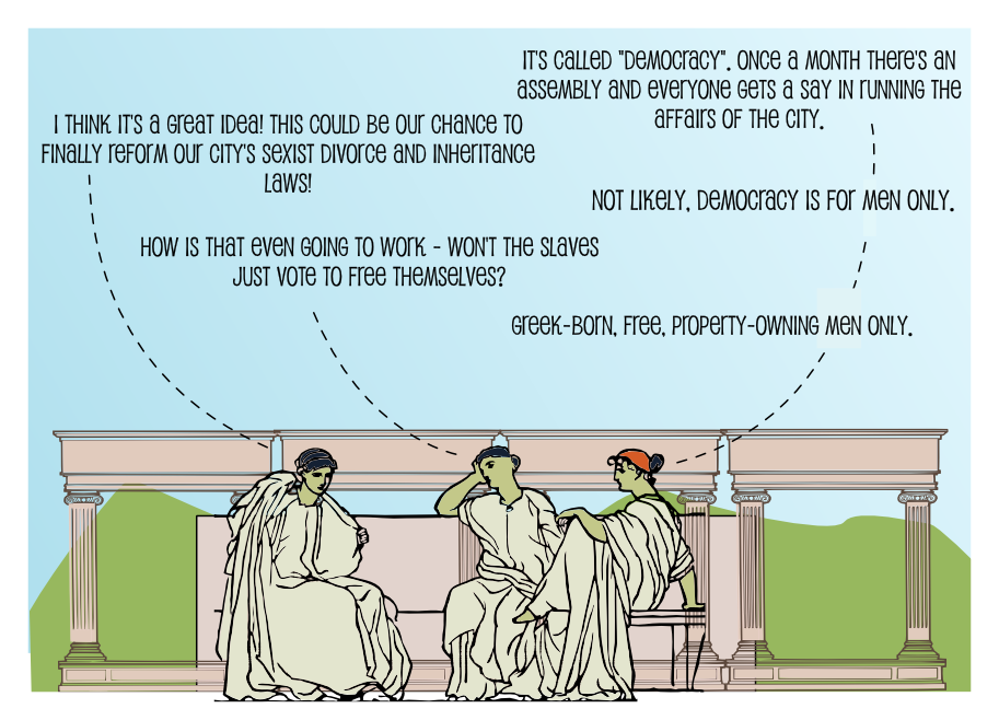 A critique of in. Democracy clipart athenian