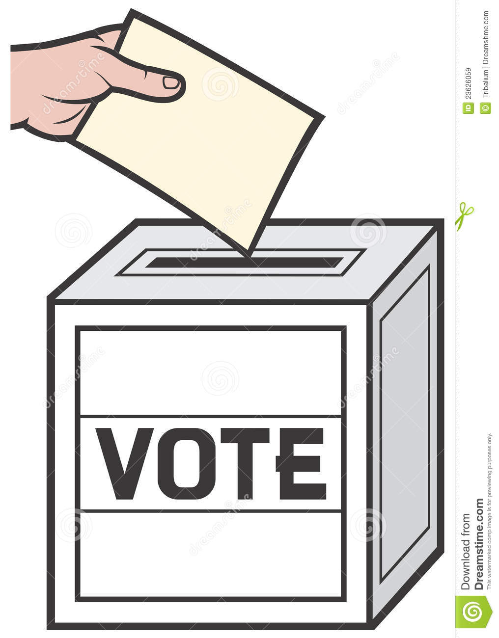 Not democracy in action. Voting clipart voting paper