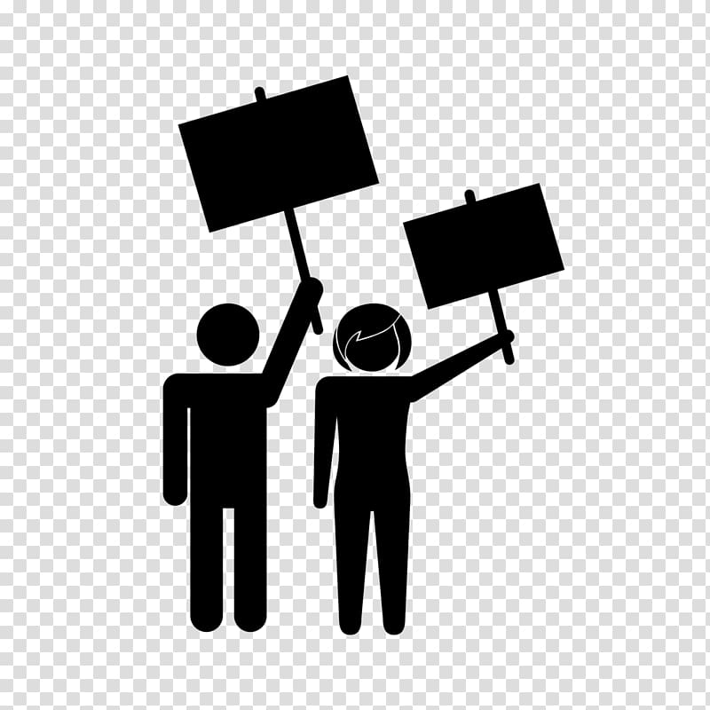 Man and woman on. Democracy clipart illustration