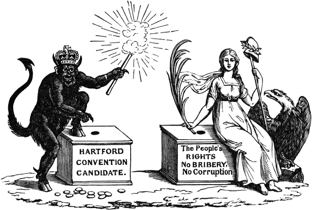 Democracy clipart political cartoon. Handbill issued by democratic