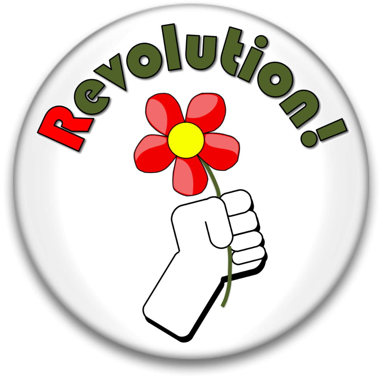 Democracy clipart revolution fist. Button teddy s ts