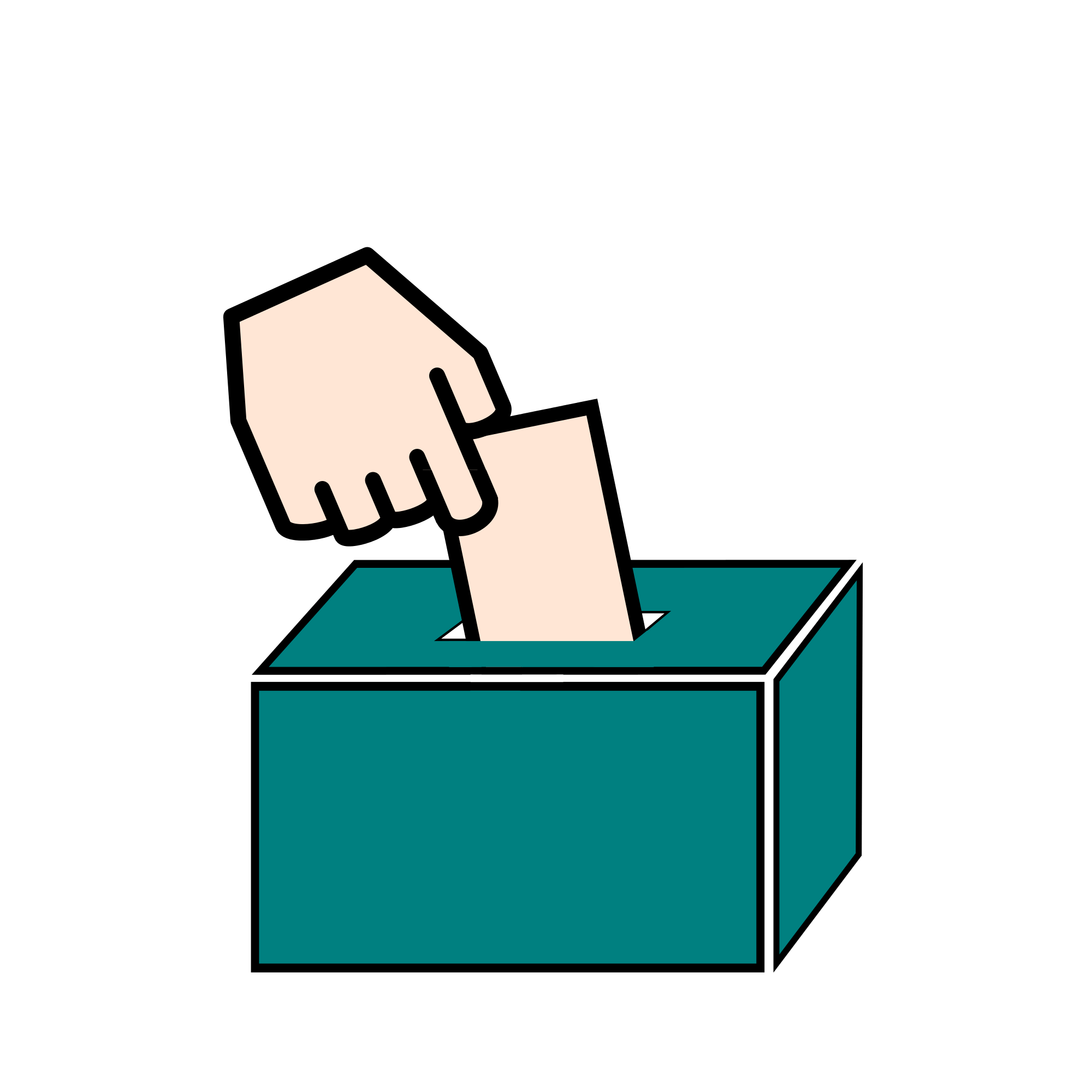 Students deserve vote in. Voting clipart finger