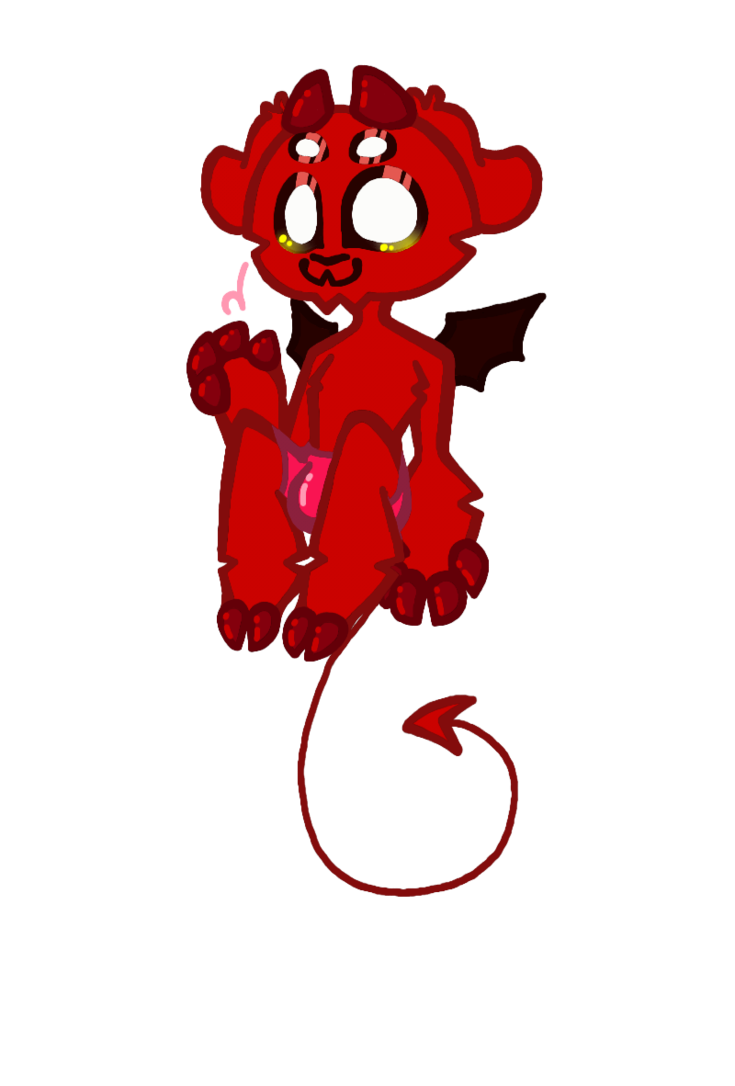 Demon clipart adorable. Cute devil by slimycassis
