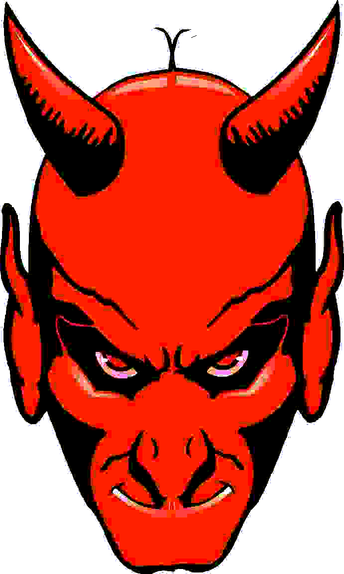 devil clipart demon head