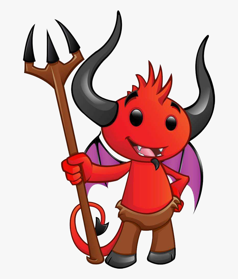 Demon clipart devil. Satanic with thumbs up