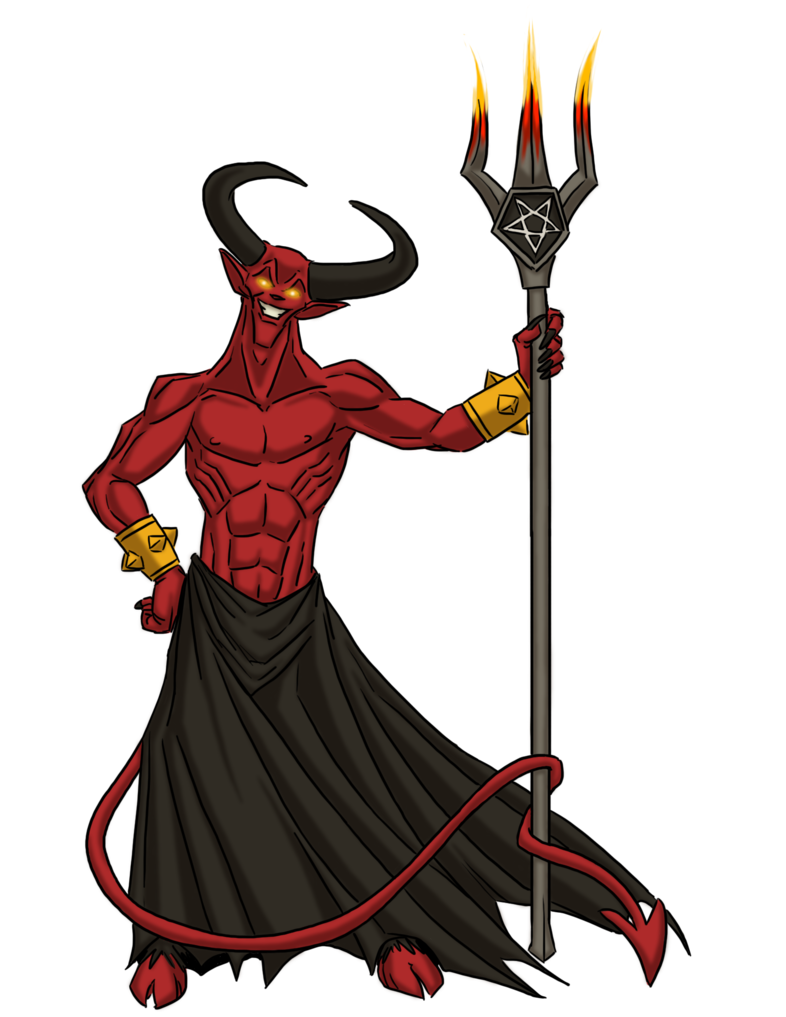 demon clipart devil pitchfork
