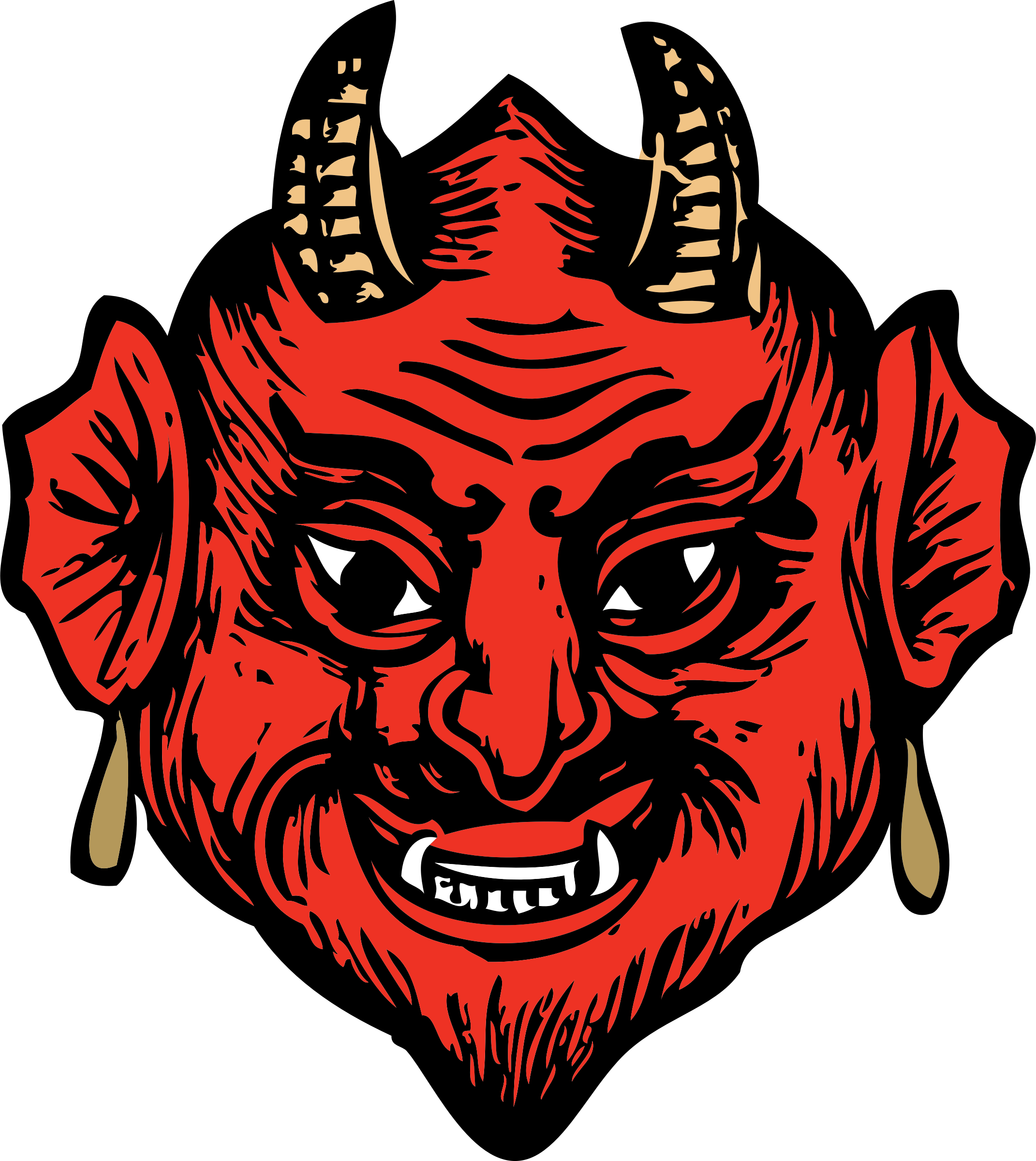 devil clipart demon head