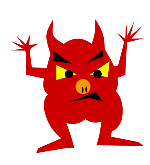 demon clipart devilish