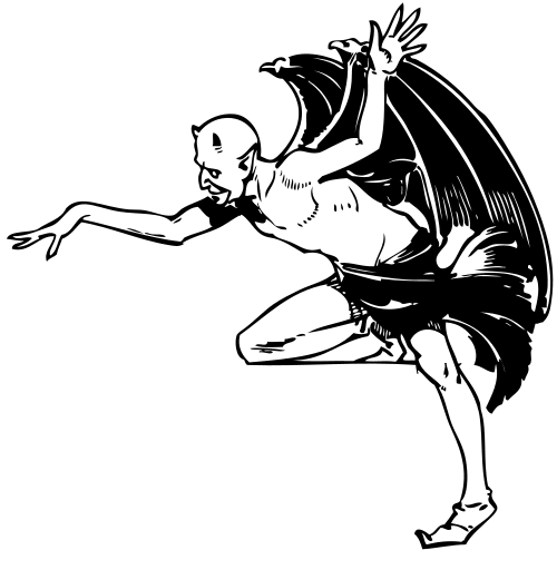 Free public domain clip. Demon clipart halloween