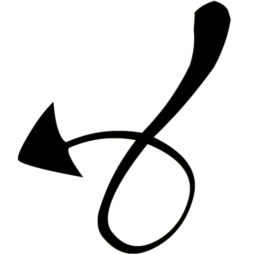 demon clipart horn drawing