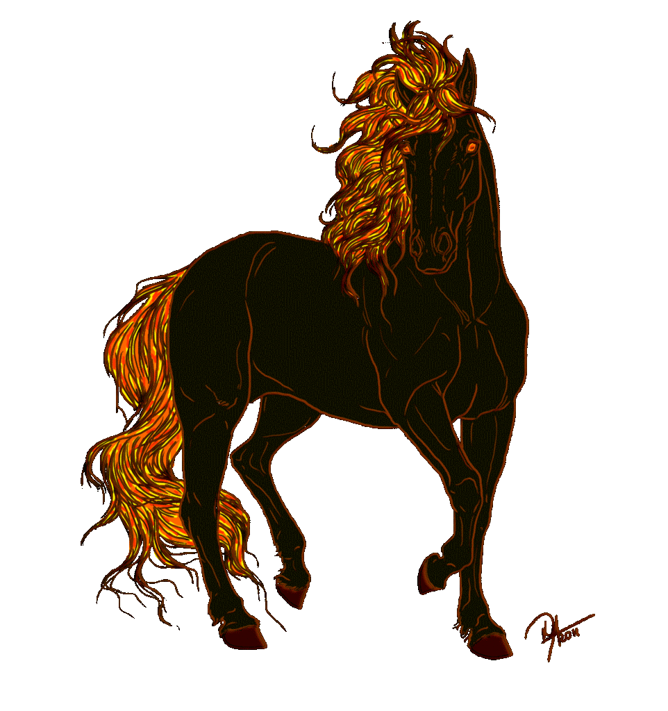 moving clipart horse
