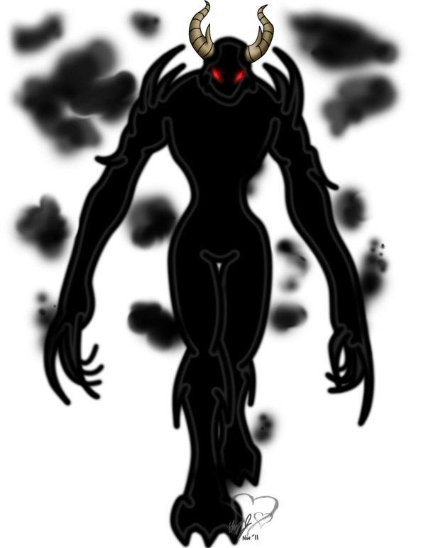 The s true form. Demon clipart shadow