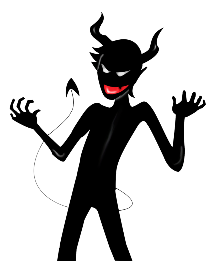 demon clipart silhouette