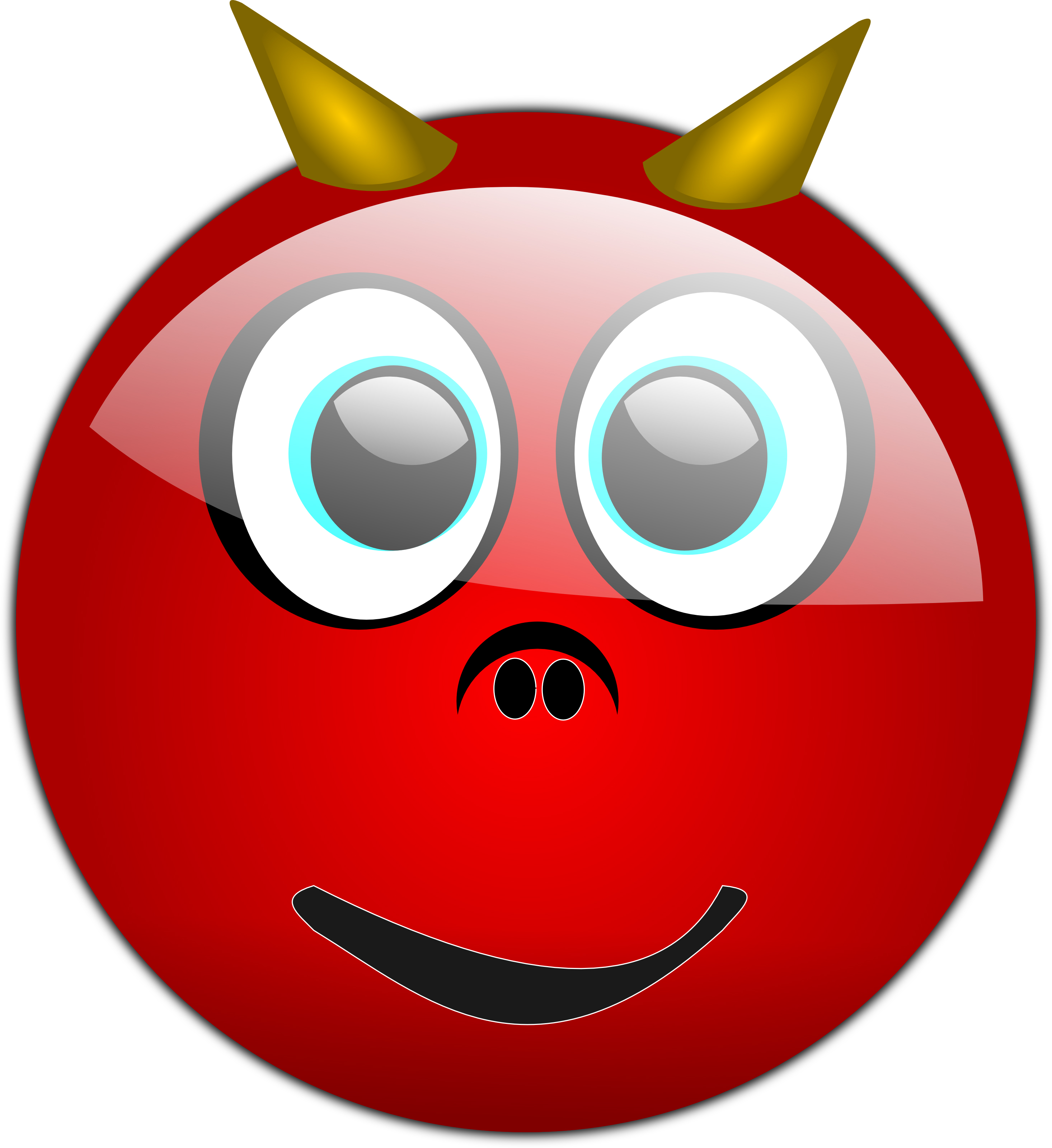 Demon clipart smiley face. Free devilish download clip
