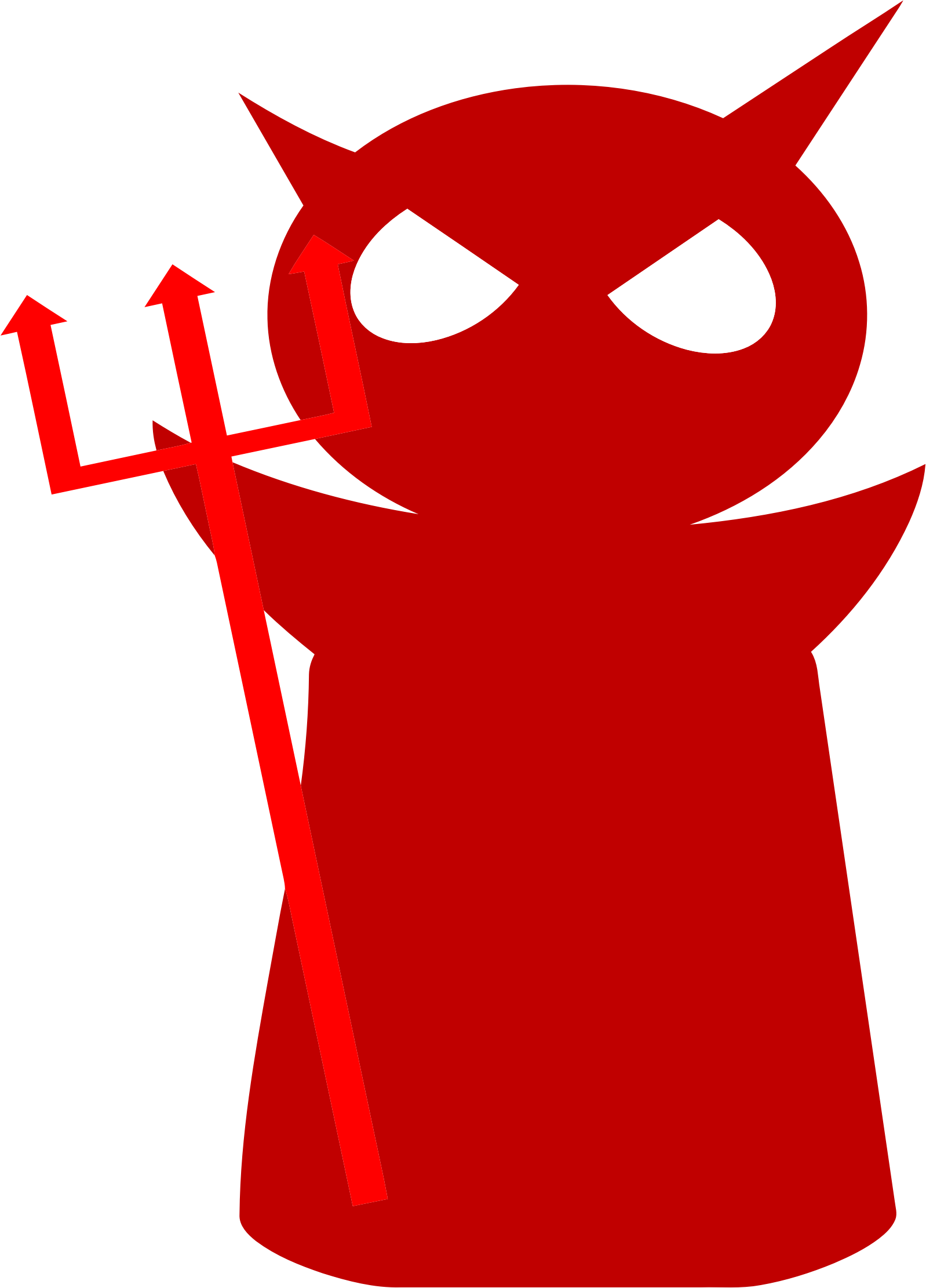 Halo clipart devil. Demon red free on
