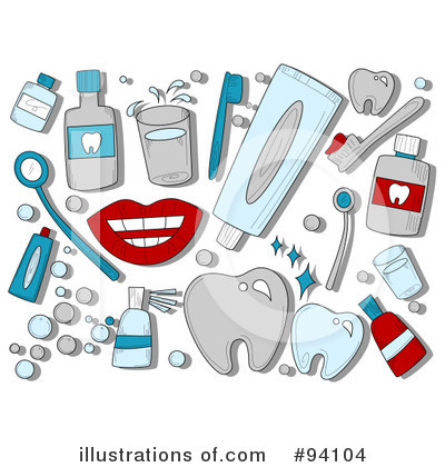 Dental clipart. Illustration by bnp design