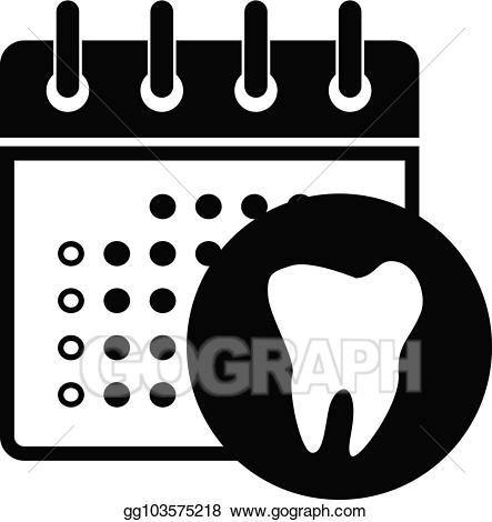 Dentist clipart dentist appointment. Vector dental care icon