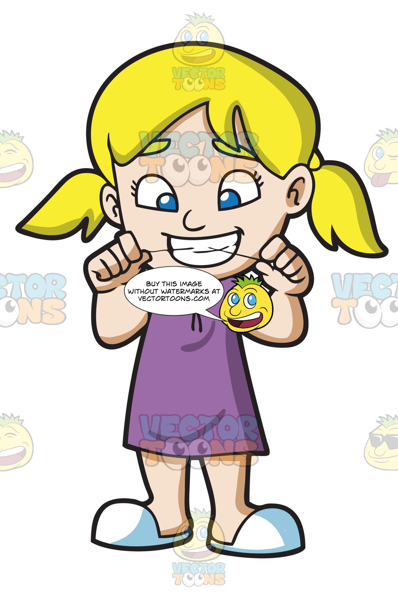 dental clipart floss tooth