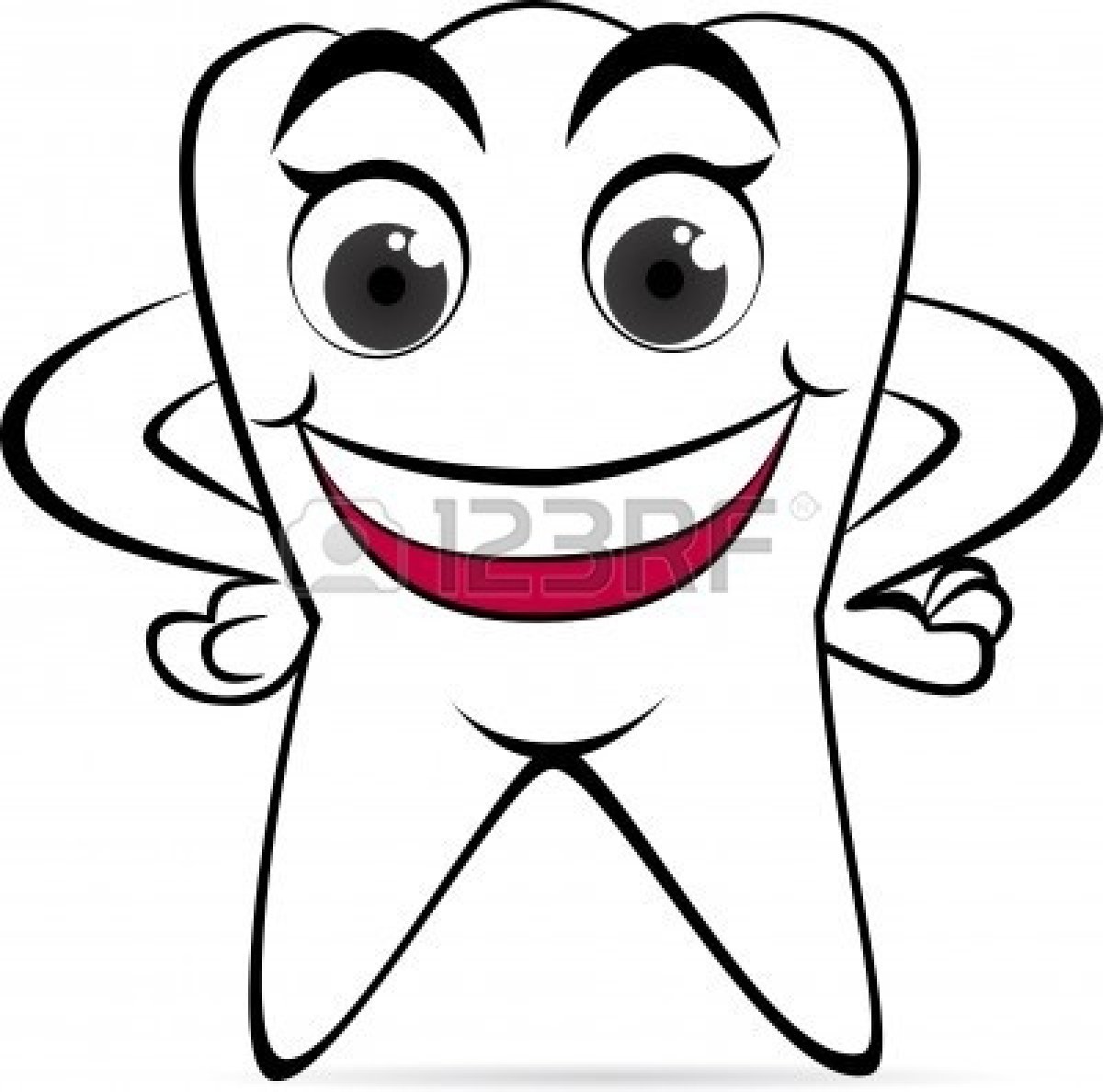 dental clipart happy tooth