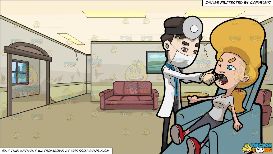Dentist clipart waiting room. A performing tooth extraction