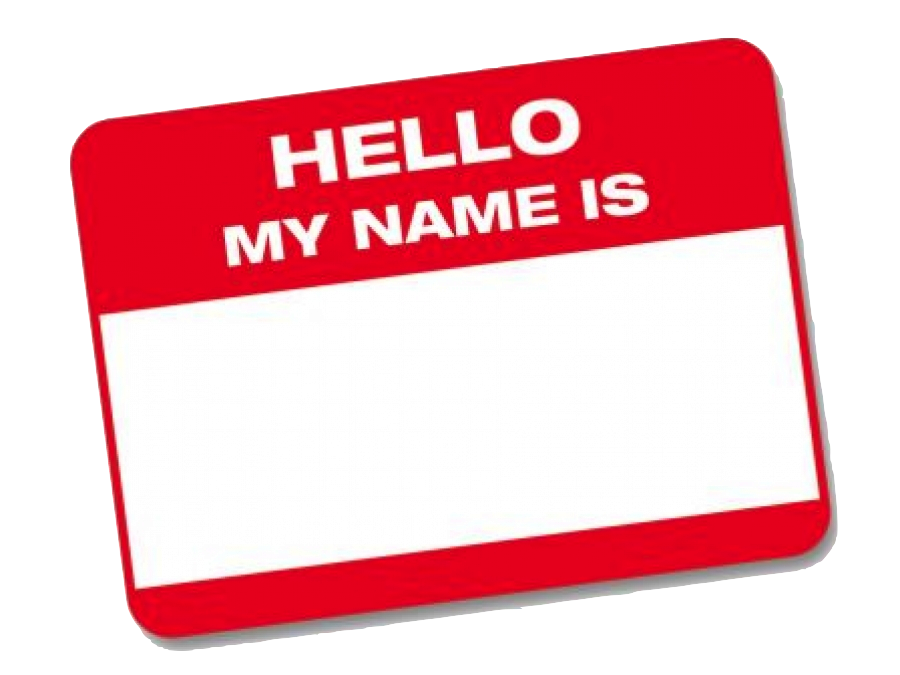 name clipart name tag