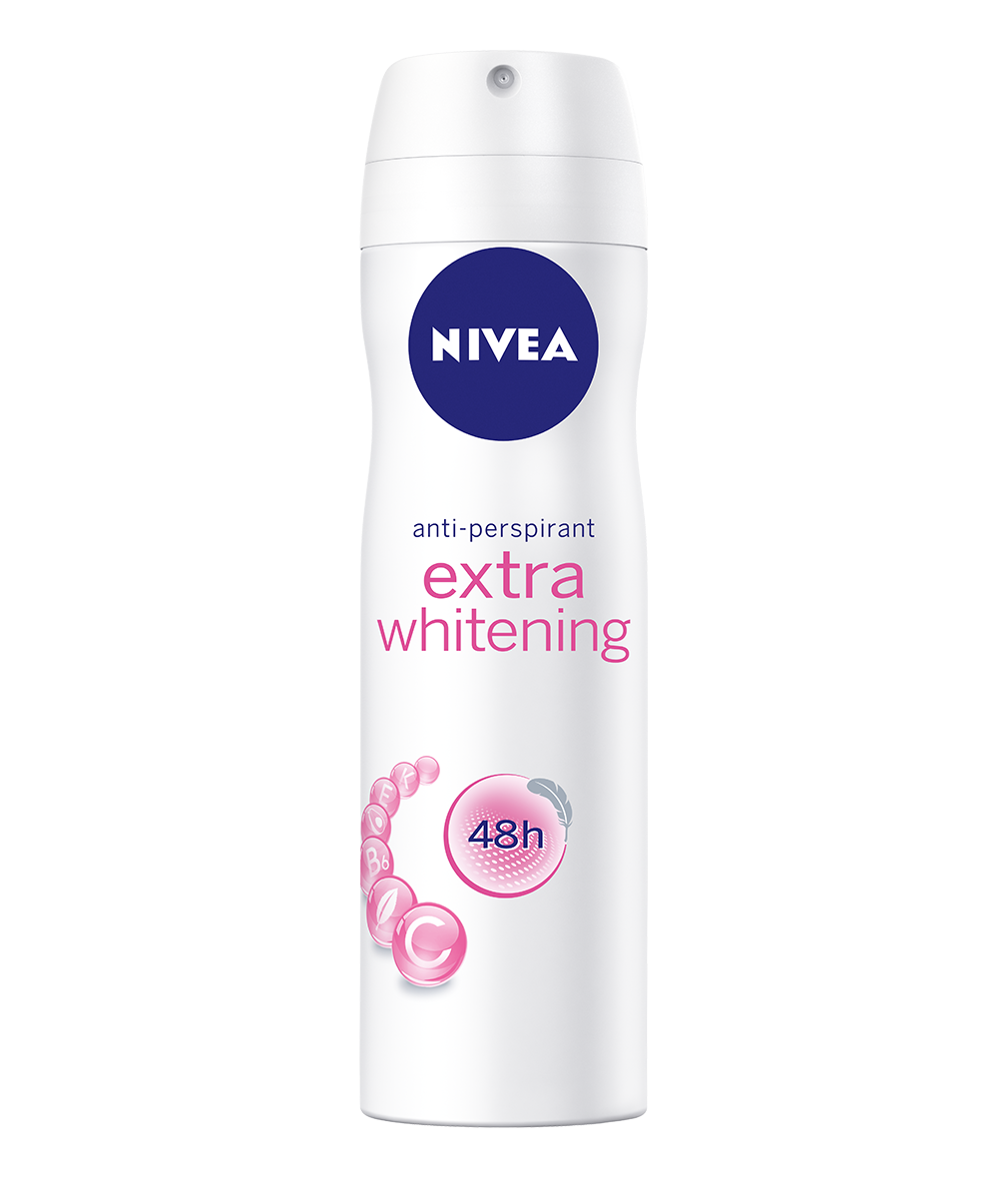 Extra whitening spray nivea. Deodorant clipart underarm