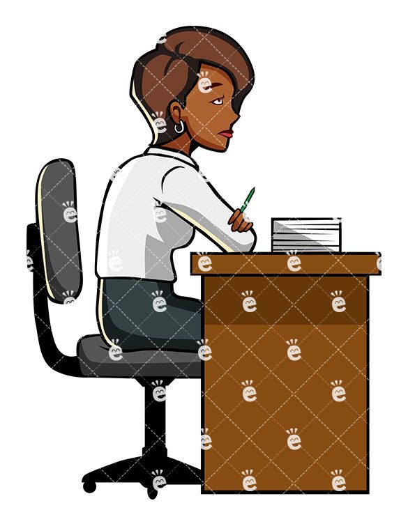 office clipart african american