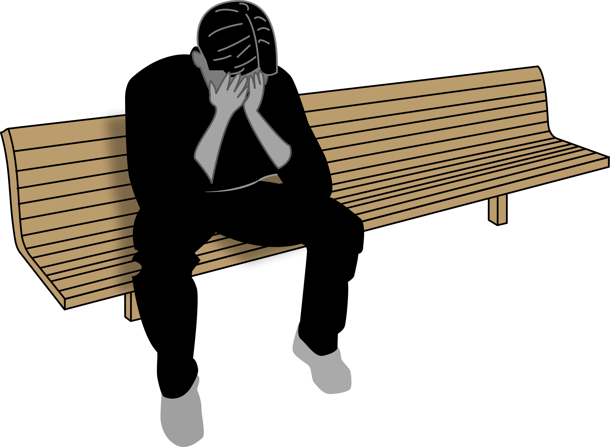 depression clipart distraught