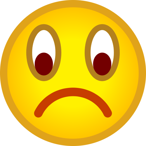 emotions clipart unhappy