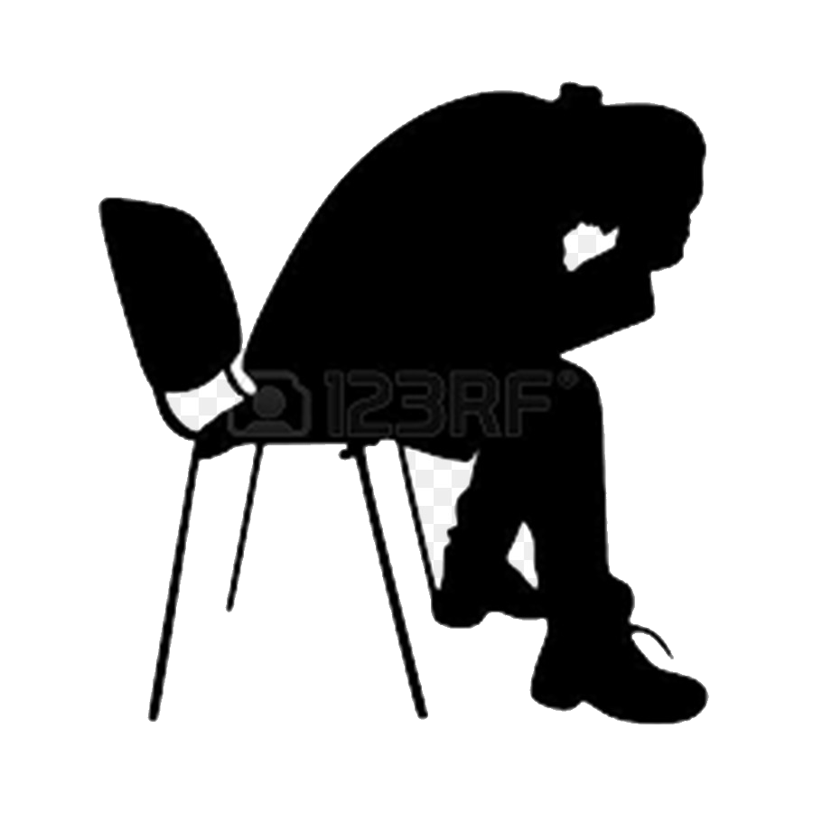 depression clipart sad situation