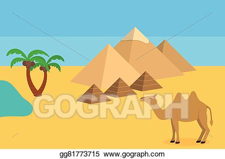 desert clipart desert pyramid