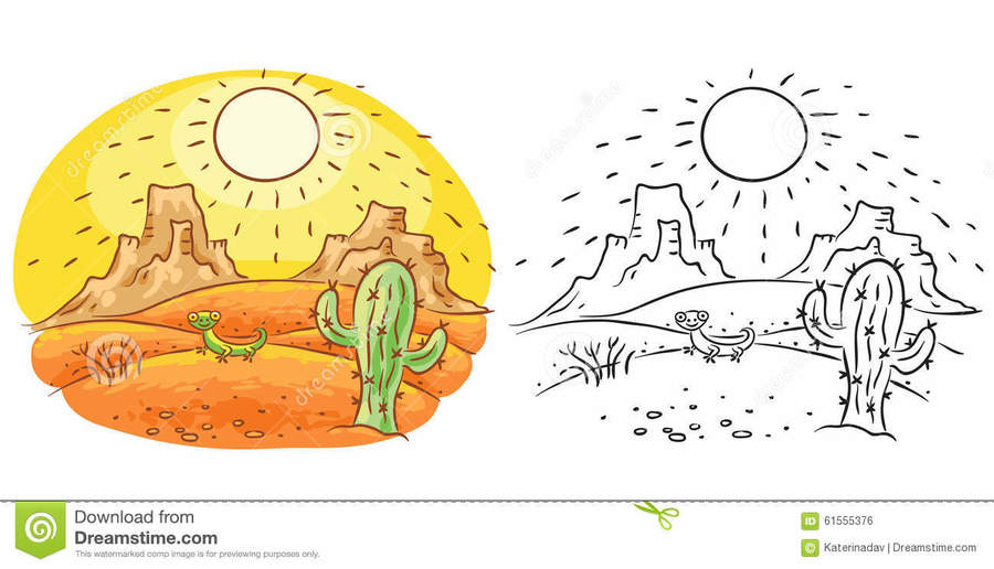 desert clipart drawing