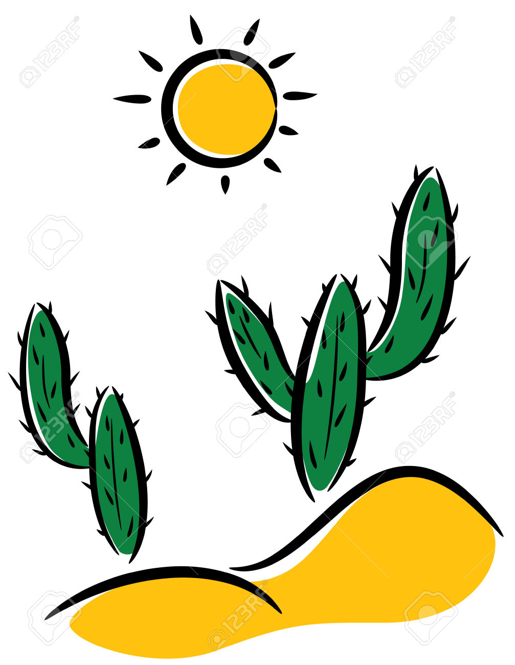 desert clipart dry desert