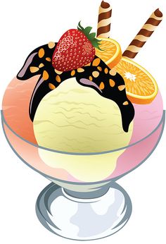 desert clipart ice cream sundae