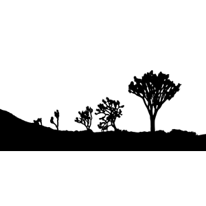 Landscape cliparts of . Desert clipart silhouette
