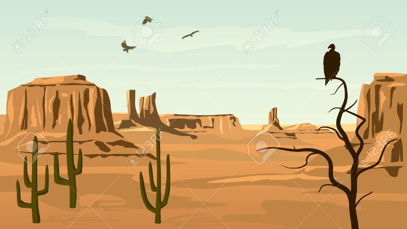 landscape clipart wild west