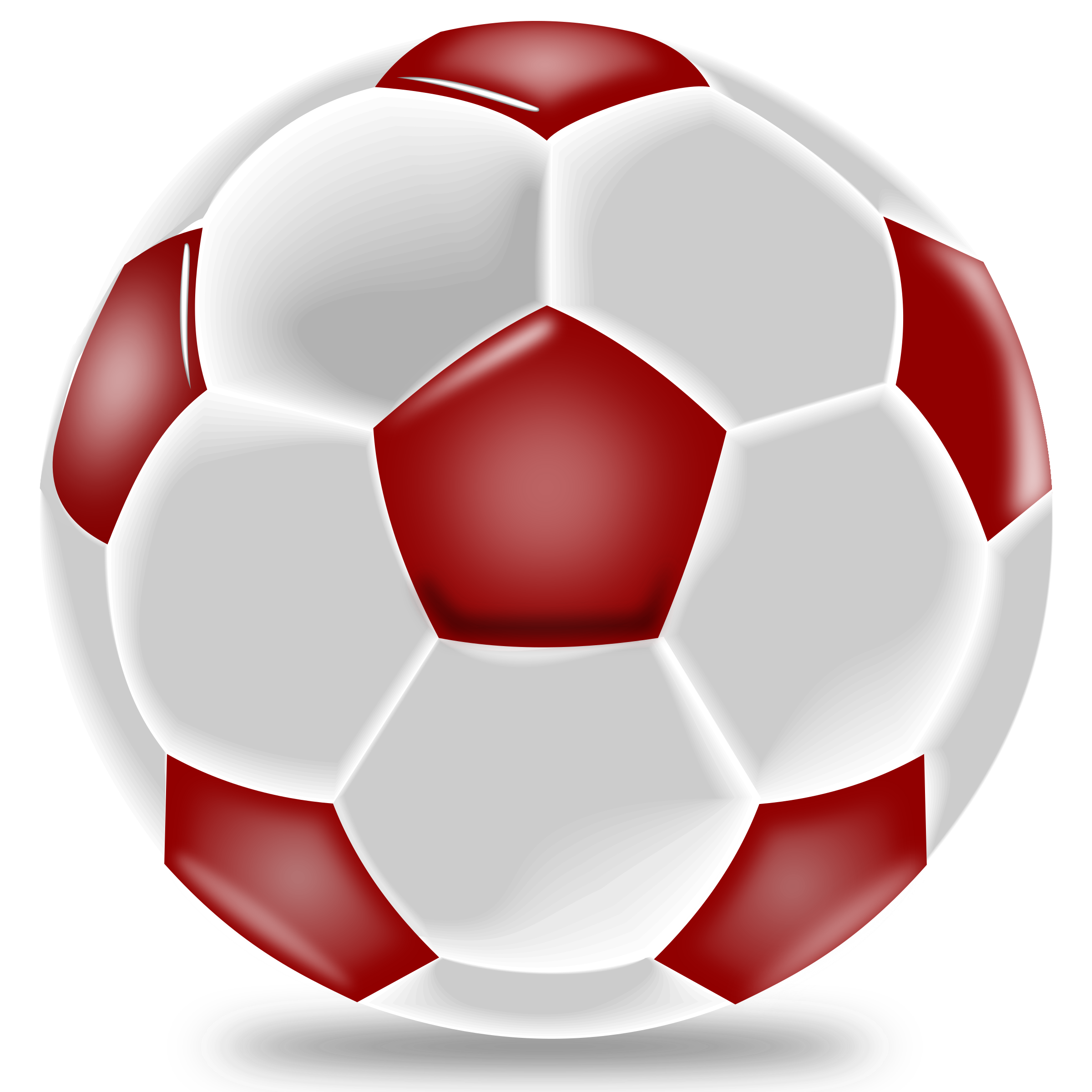 Game clipart svg. Realistic soccer ball by