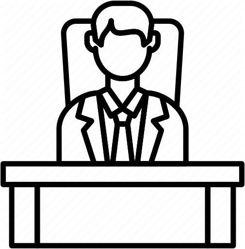  office business and. Desk clipart boss desk