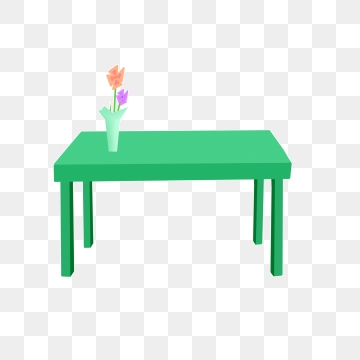 desk clipart green table
