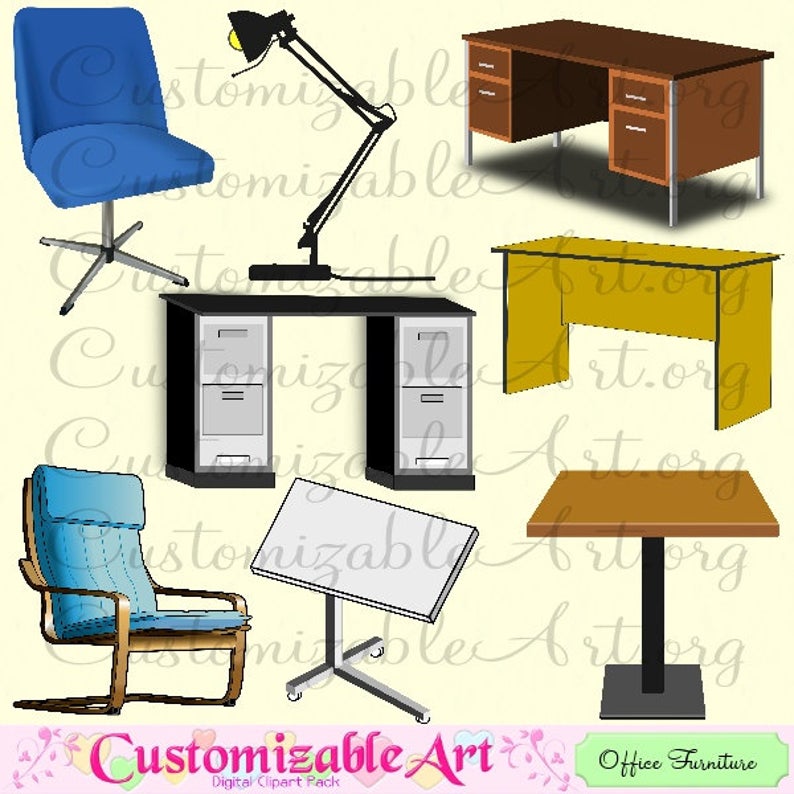 desk clipart office furniture
