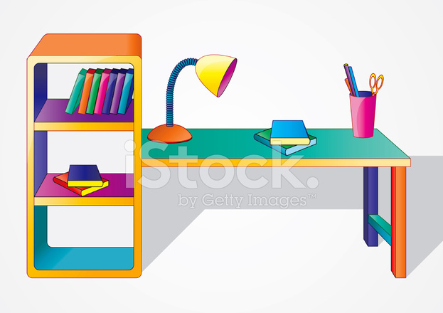 desk clipart study table
