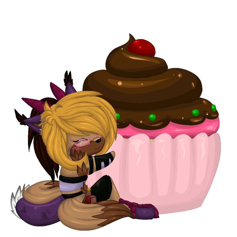 Desserts clipart animation. Misty loves cupcakes gif