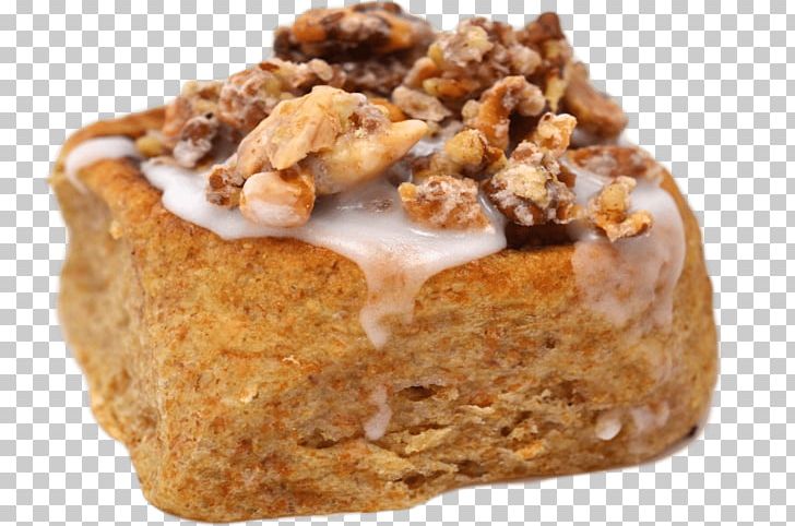 Sticky bun flavor food. Dessert clipart bread pudding