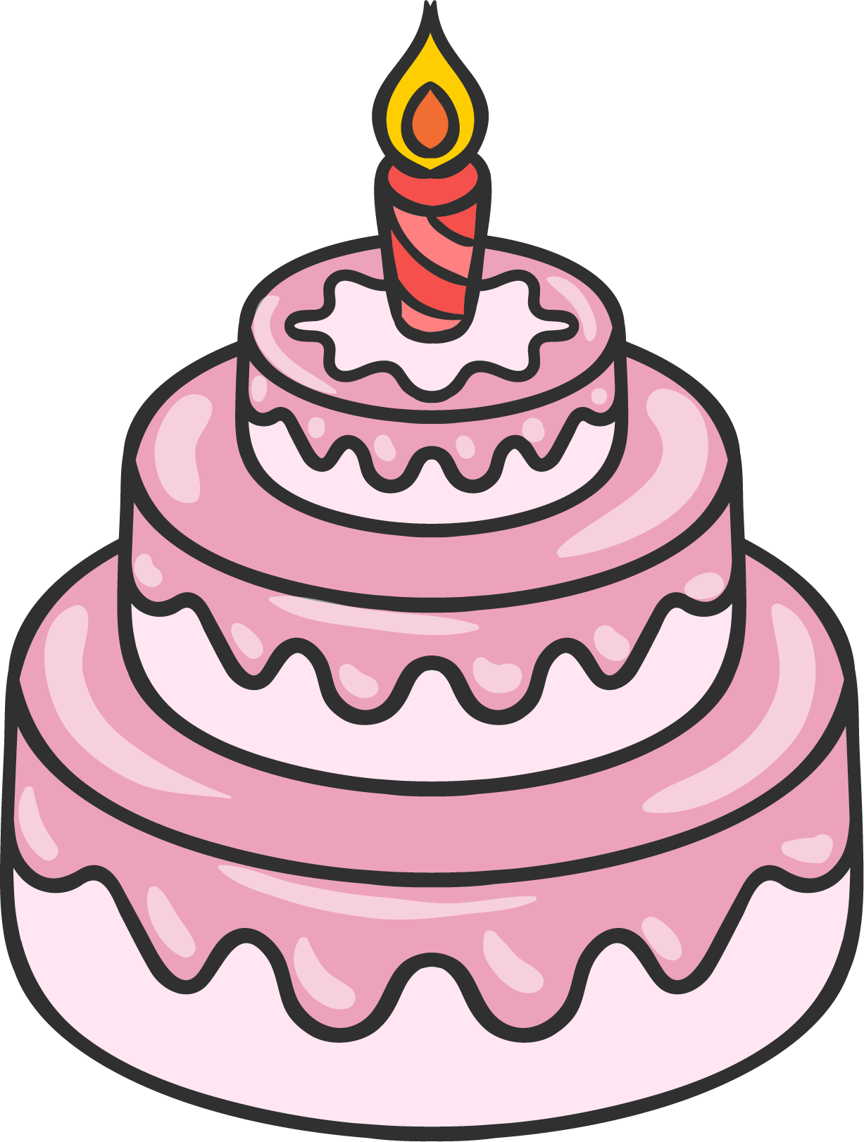 Hand painted three tier. Paint clipart painting decorating