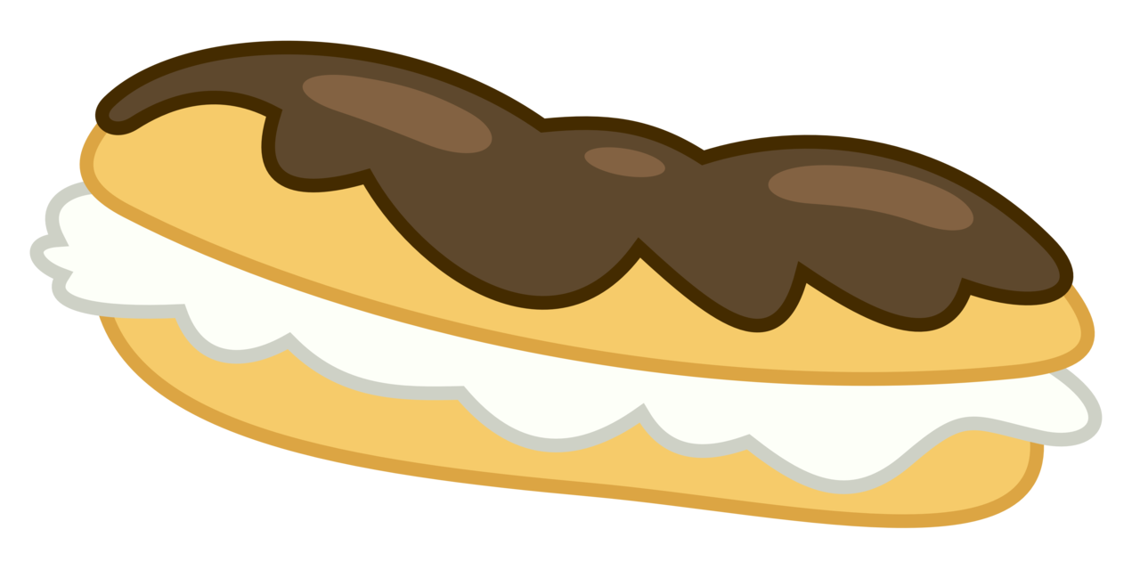 Desserts clipart chocolate eclair. Exceptionally exquisite by pikamander