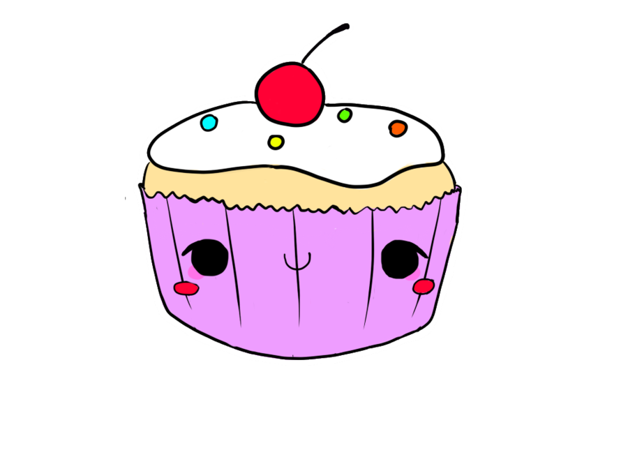 smiley clipart cupcake