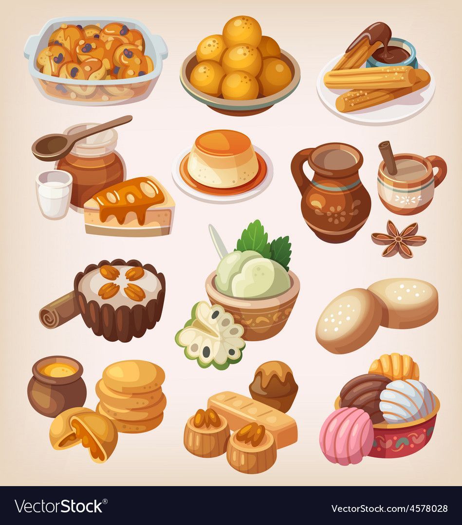 Colorful traditional royalty free. Desserts clipart dessert mexican