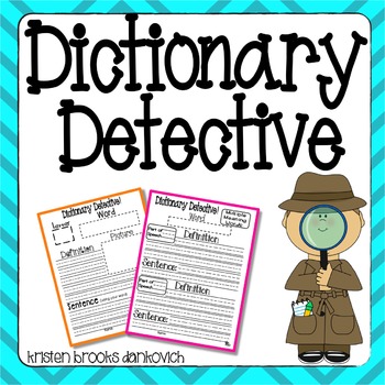 dictionary clipart detective