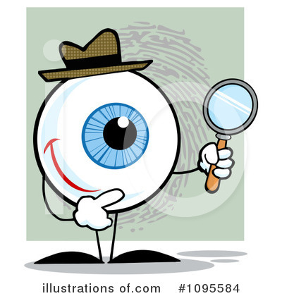 detective clipart eye check
