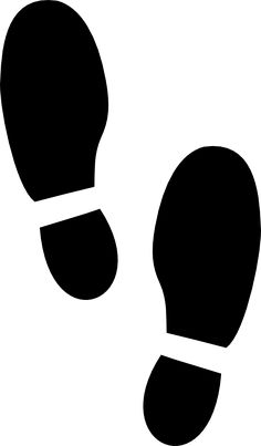detective clipart footprints